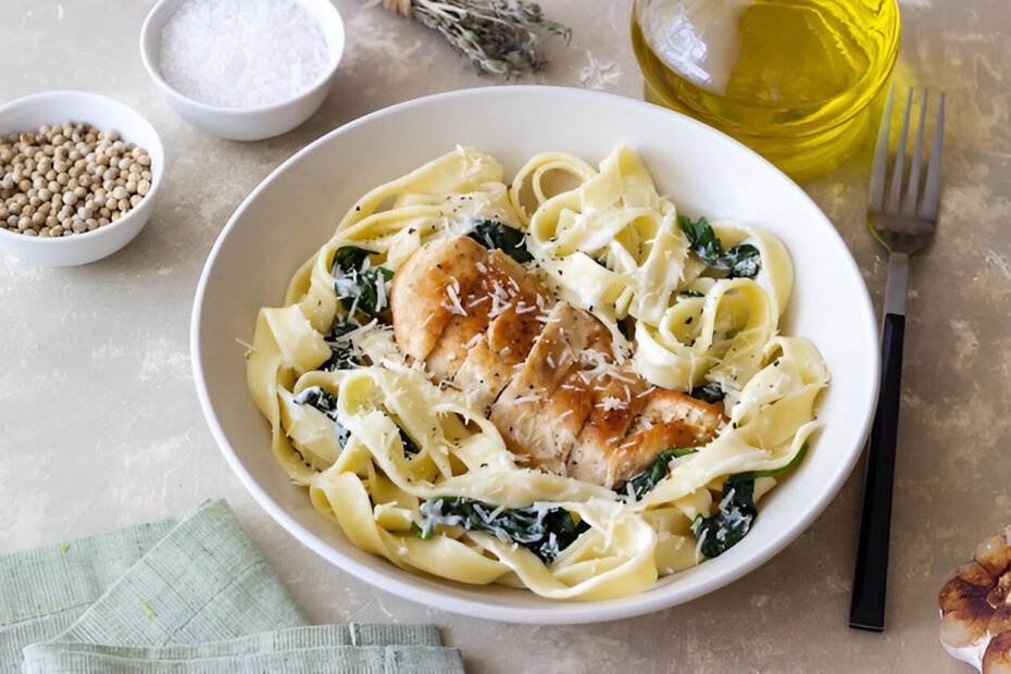 Garlic Parmesan Chicken Pasta Recipe