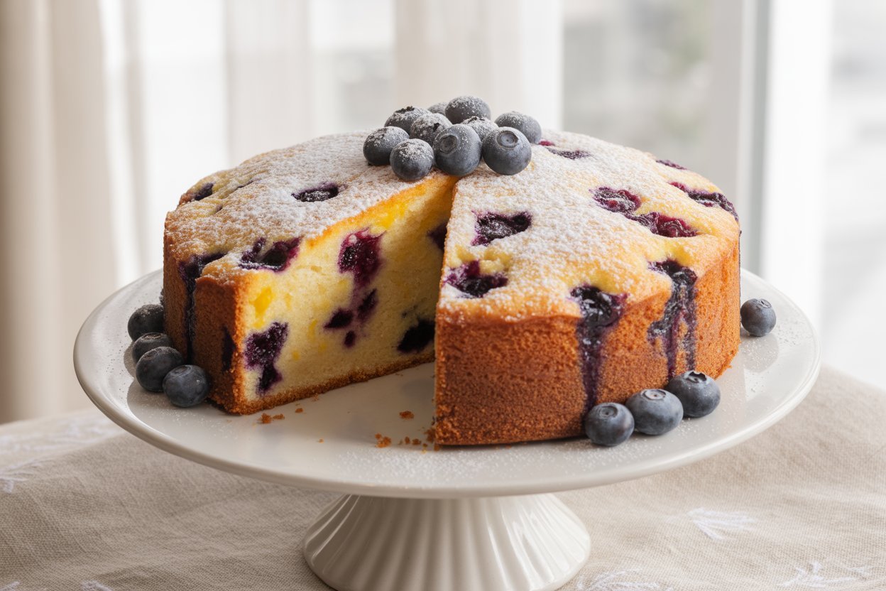 Lemon Blueberry Cake Recipe