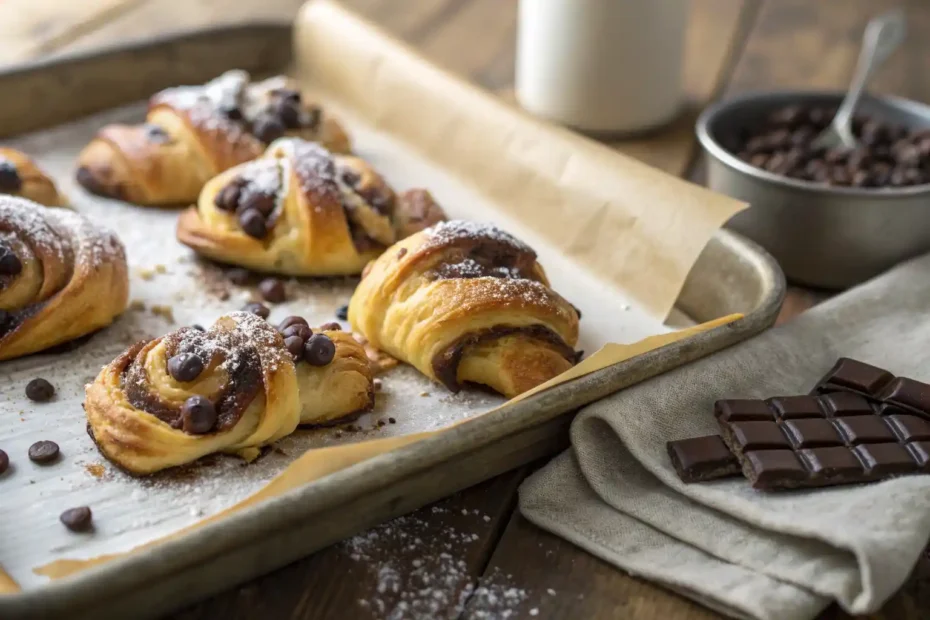 Chocolate puff pastry dessert recipe