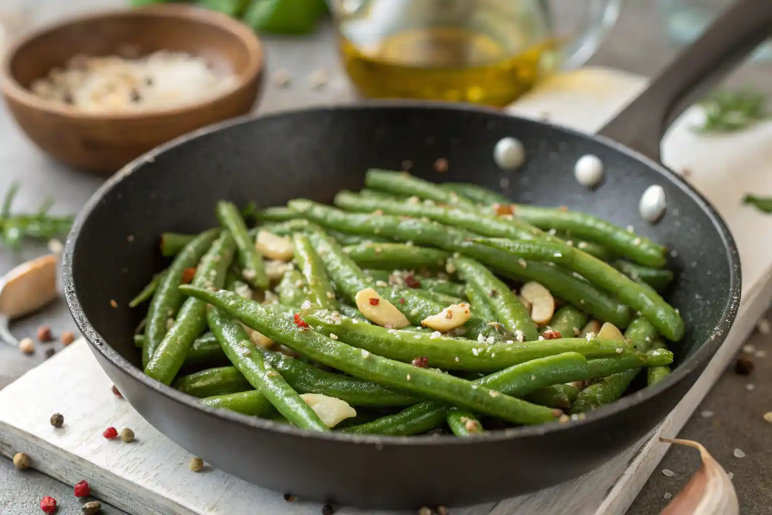 Garlic Green Beans Recipe