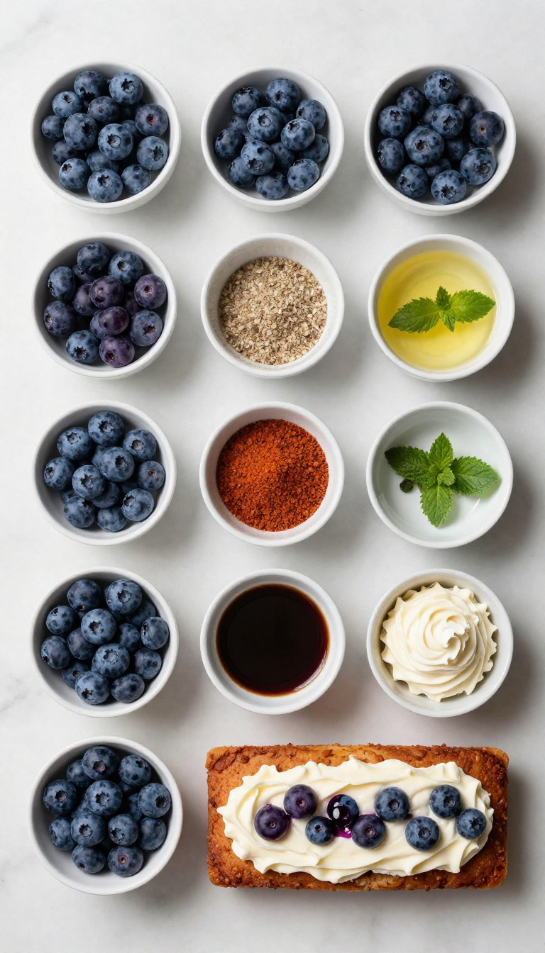 blueberry cream cheese loaf - step 1
