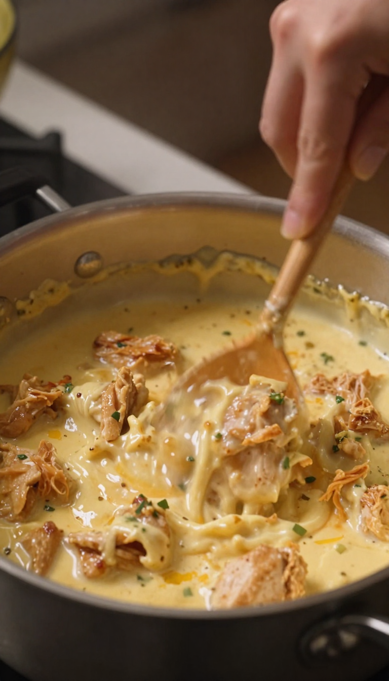 Cheesy Buffalo Chicken Dip Recipe - step 2