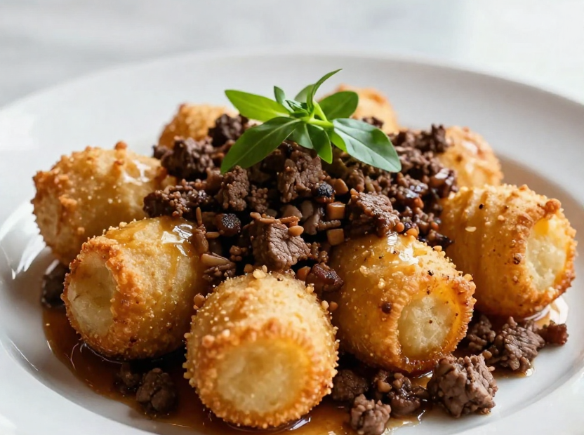 tator tot casserole with ground beef - featured image