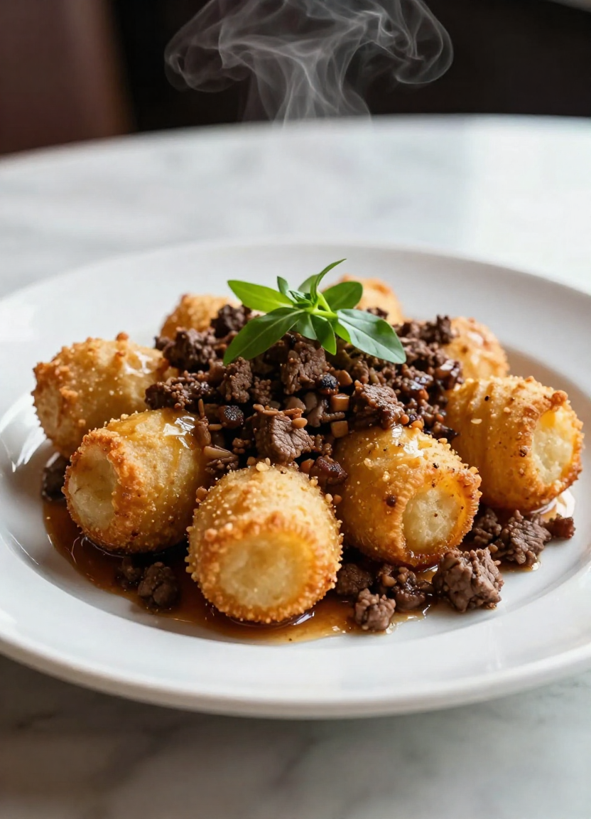 tator tot casserole with ground beef - featured image