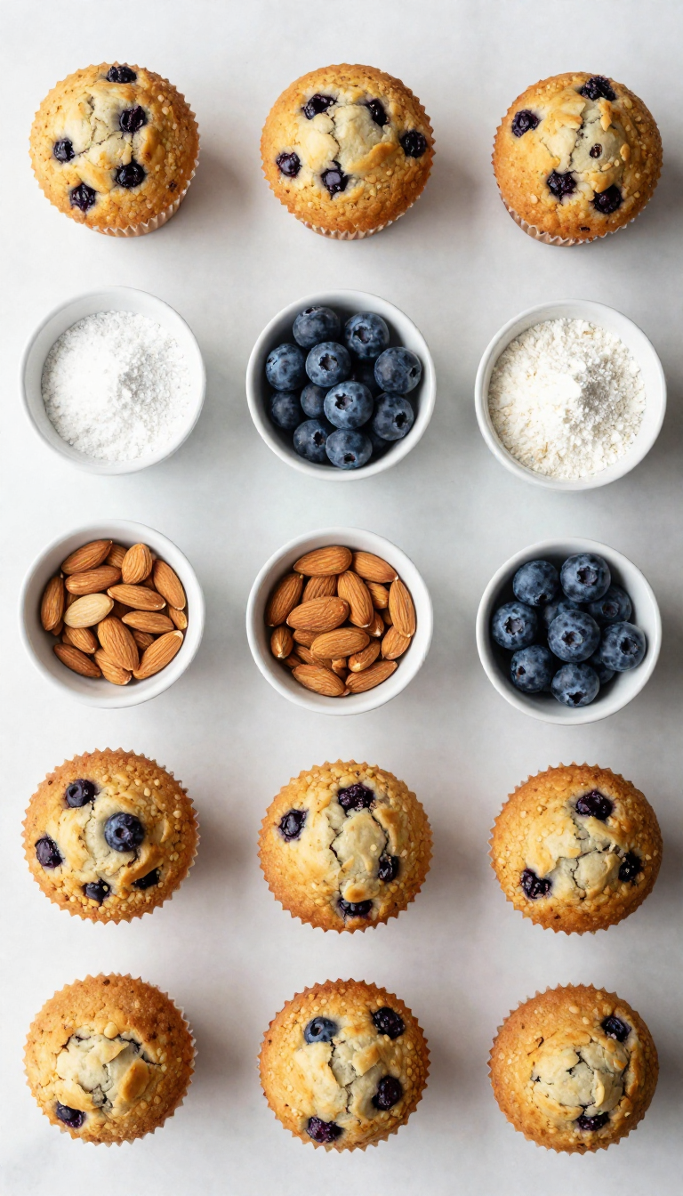 Almond Flour Blueberry Muffins - step 1