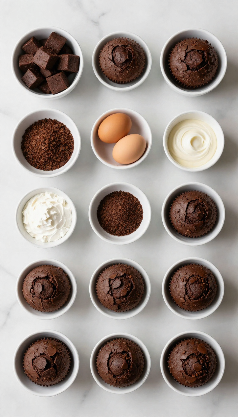 Brownie Muffins Recipe - step 1