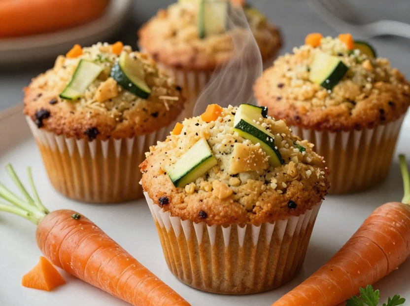 Carrot Zucchini Muffins Recipe - featured image