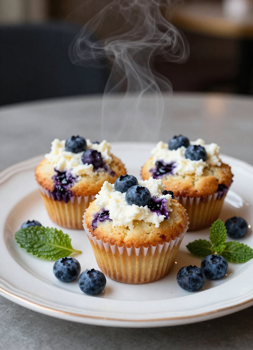 Cottage Cheese Blueberry Muffins - featured image