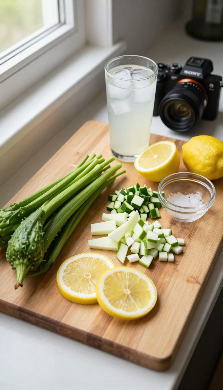 Iced Lemon Water Refresher - step 1