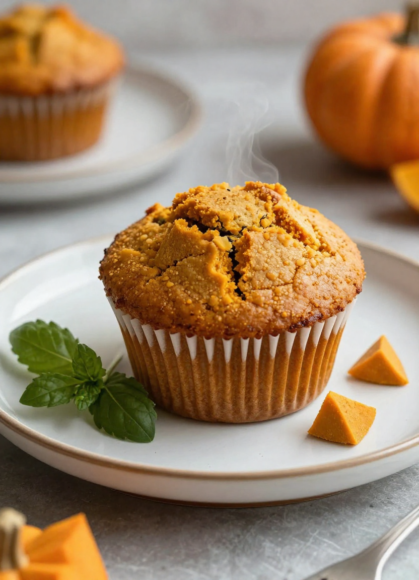 Paleo Pumpkin Muffins Recipe - featured image