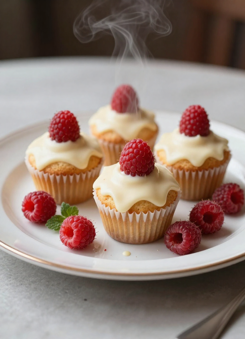 Raspberry White Chocolate Muffins Recipe - featured image