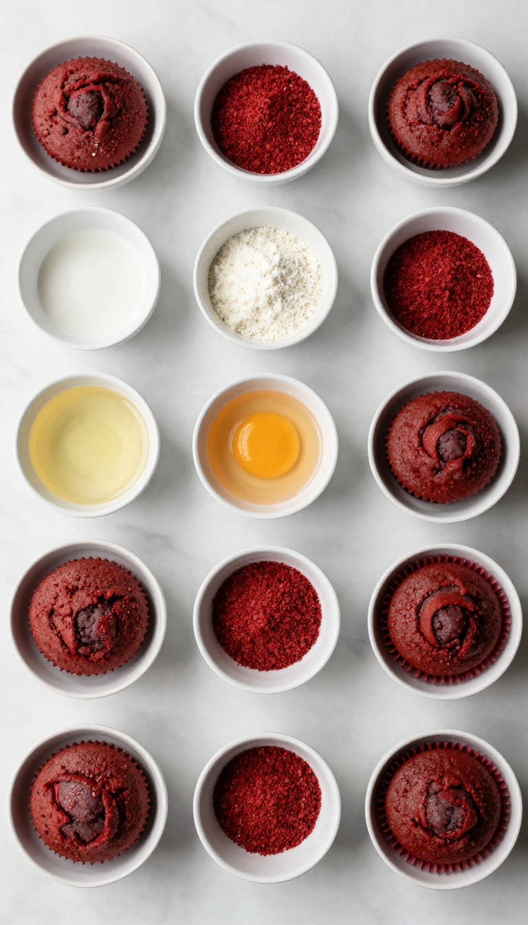 Red Velvet Muffins Recipe - step 1