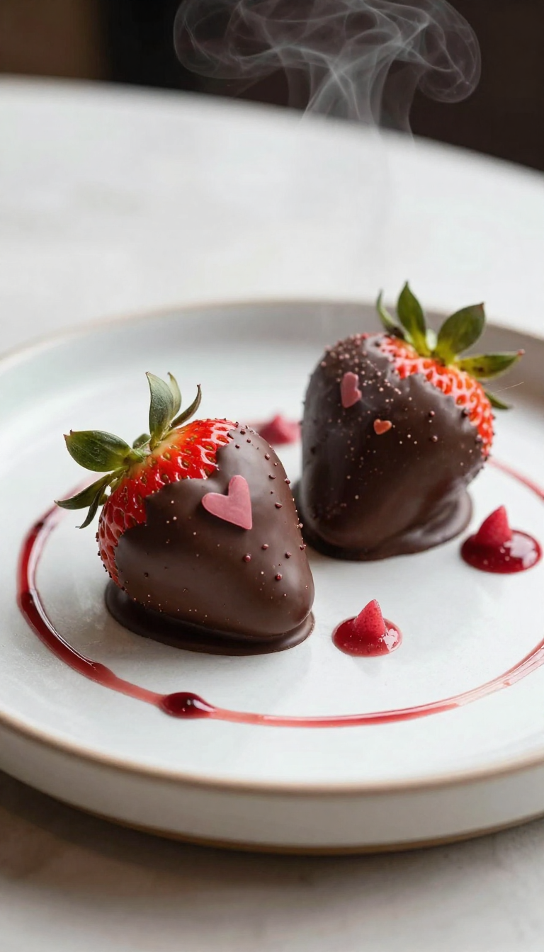 Valentines Chocolate Covered Strawberry - step 2