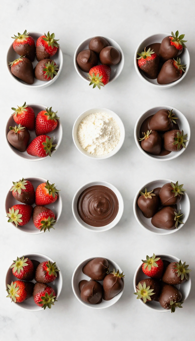 Valentines Chocolate Covered Strawberry - step 1